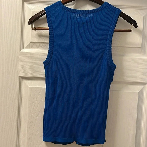 Pilcro Teal Twist Front Tank Top - Picture 4 of 5